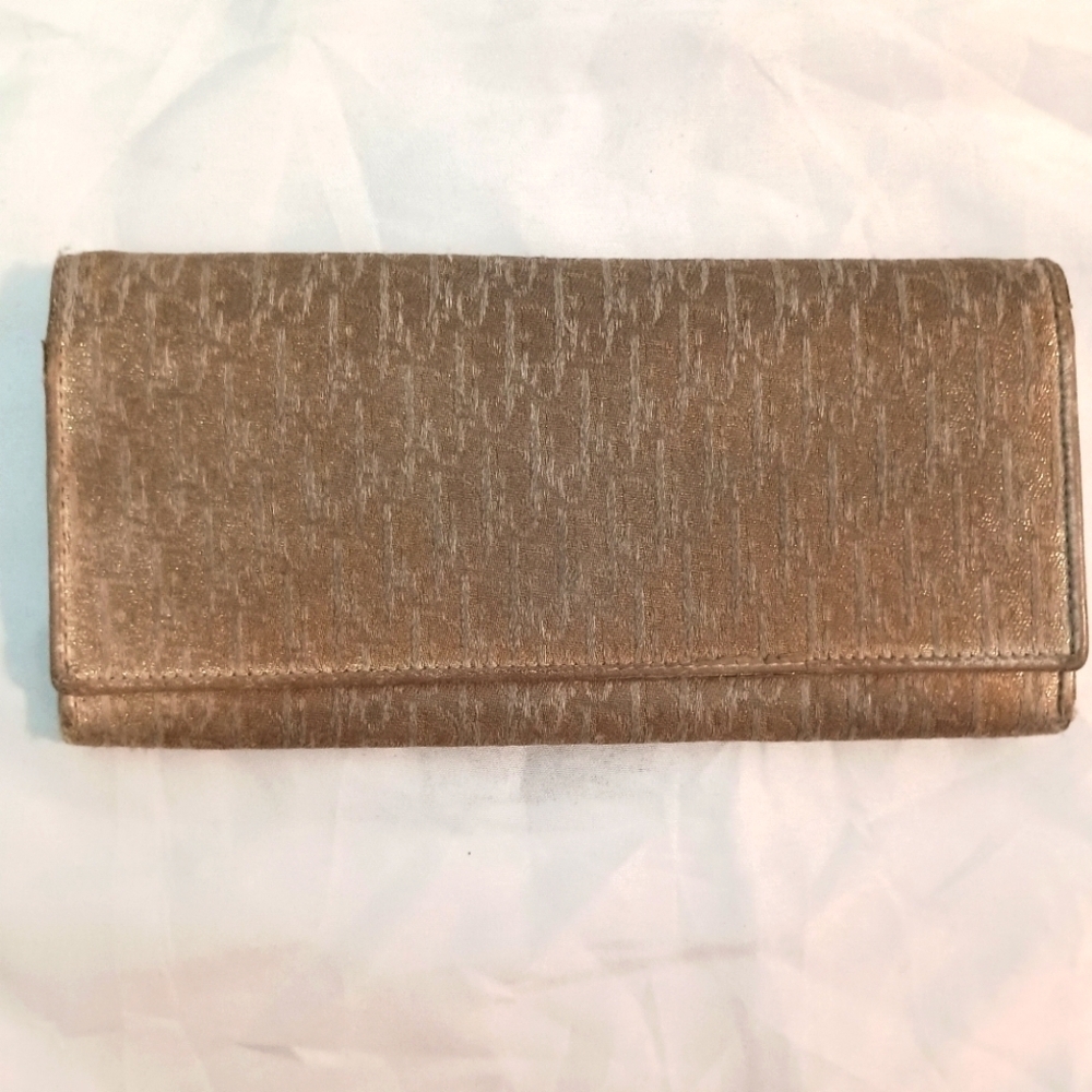 Vintage  Christian Dior Monogram Bifold Long Wallet